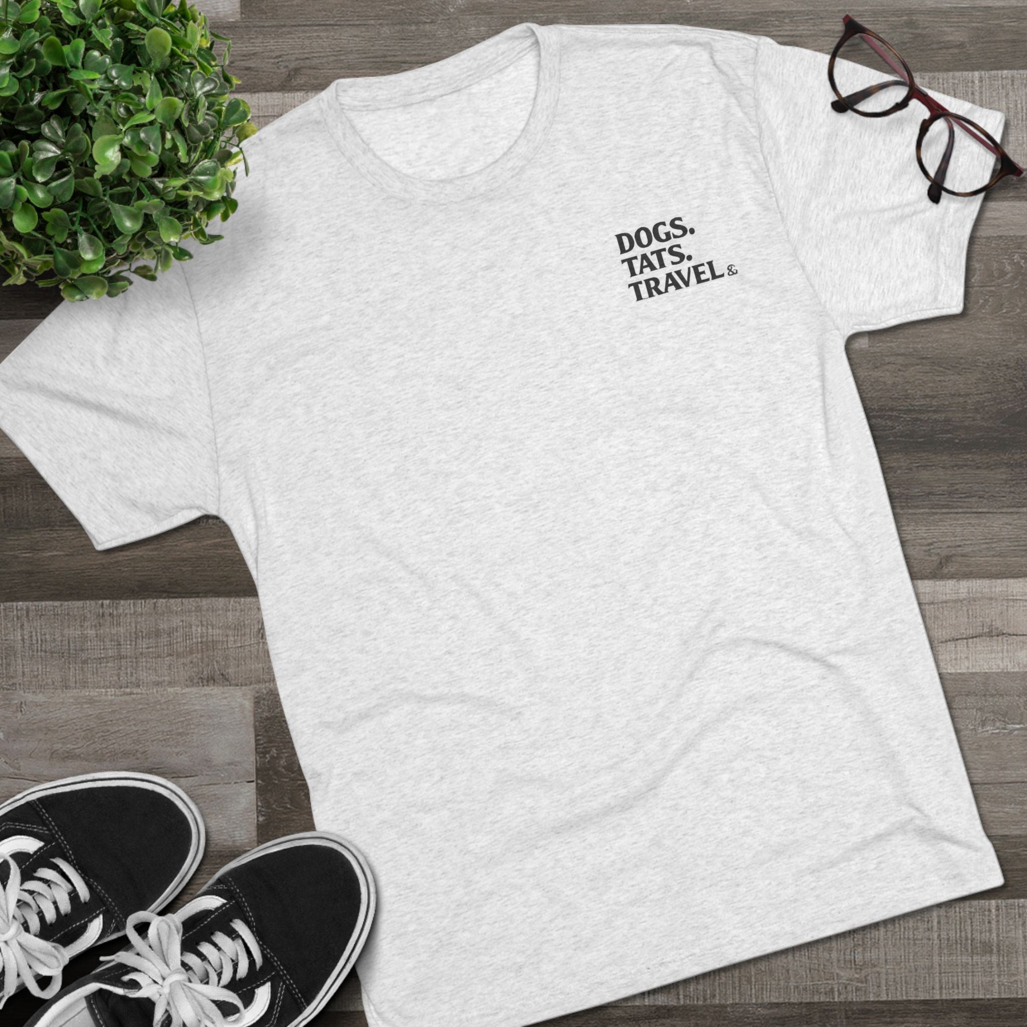 BubbaChubbs Mountains Minimalist Dogs Tats Travel — Adventure Outdoor Crew Shirt - BubbaChubbs Brand