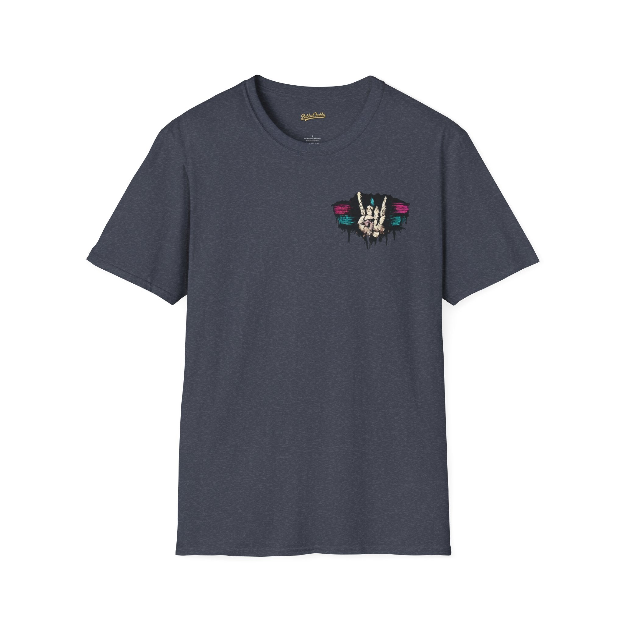 BubbaChubbs Skull Fingers Peace Tee - BubbaChubbs Brand