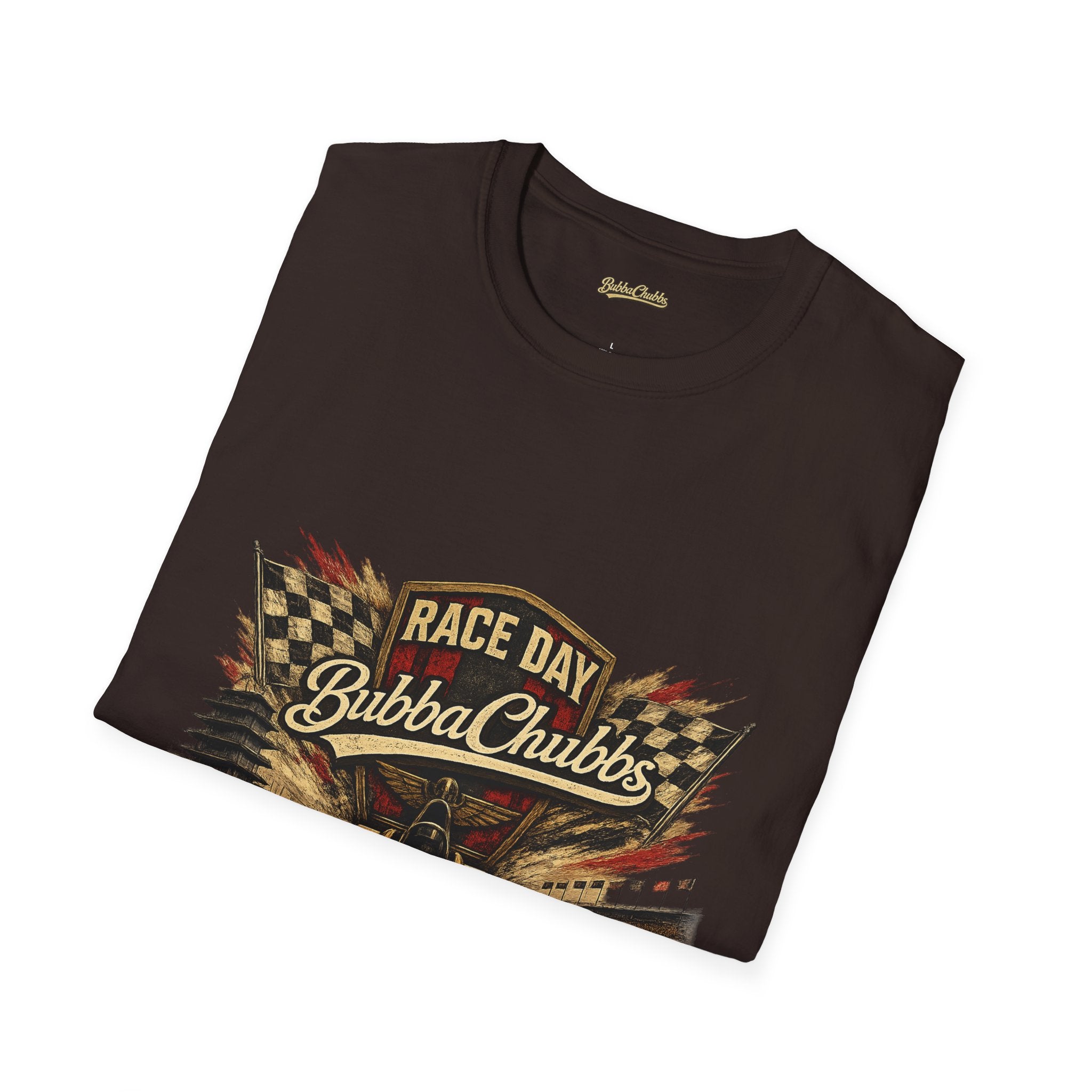 BubbaChubbs QR Back and Race Day Front Graphic Tee Printify