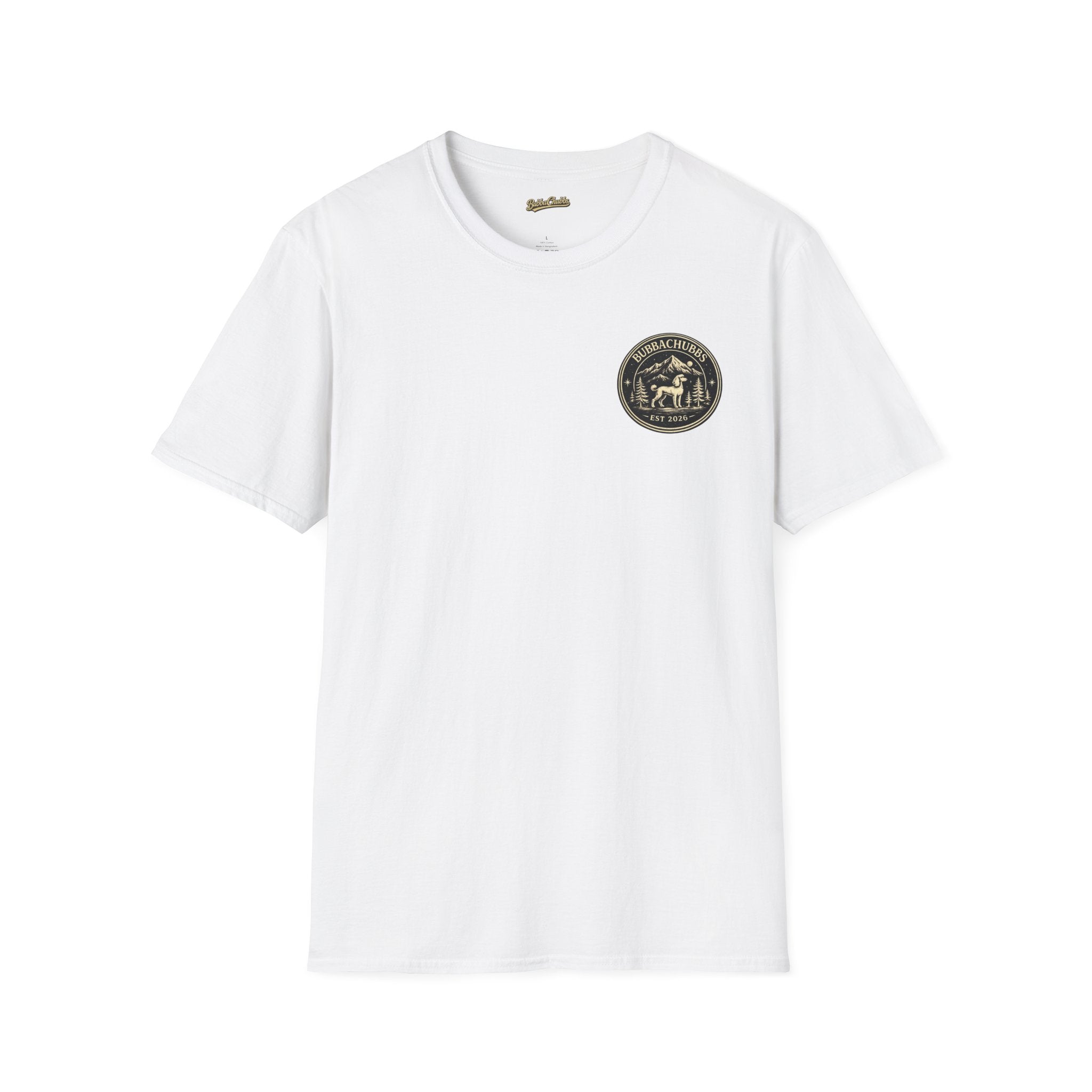 BubbaChubbs Himself Chest Full Small Logo Short-Sleeve Tee - BubbaChubbs Brand