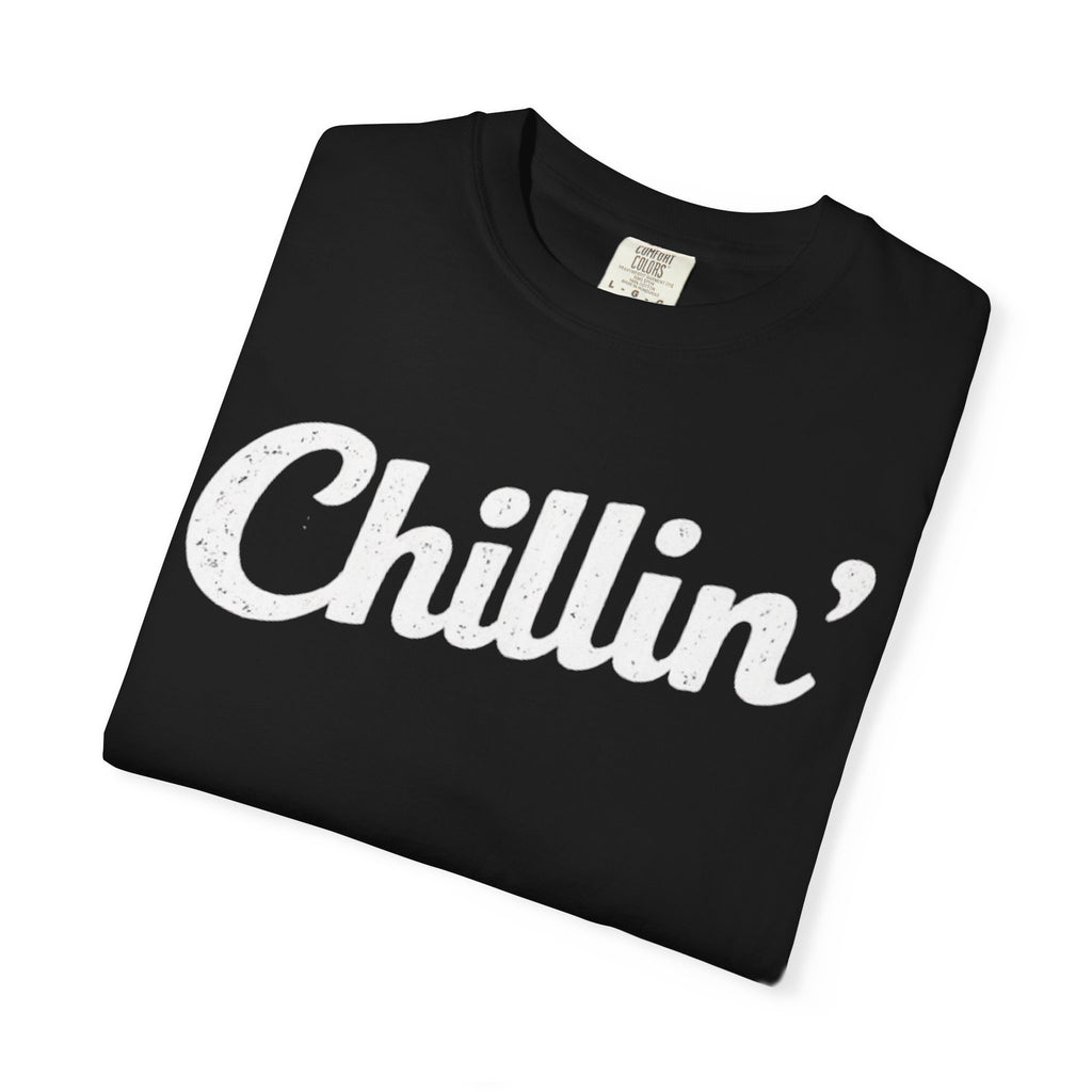 BubbaChubbs Chillin’ White Lettering Tee - BubbaChubbs Brand