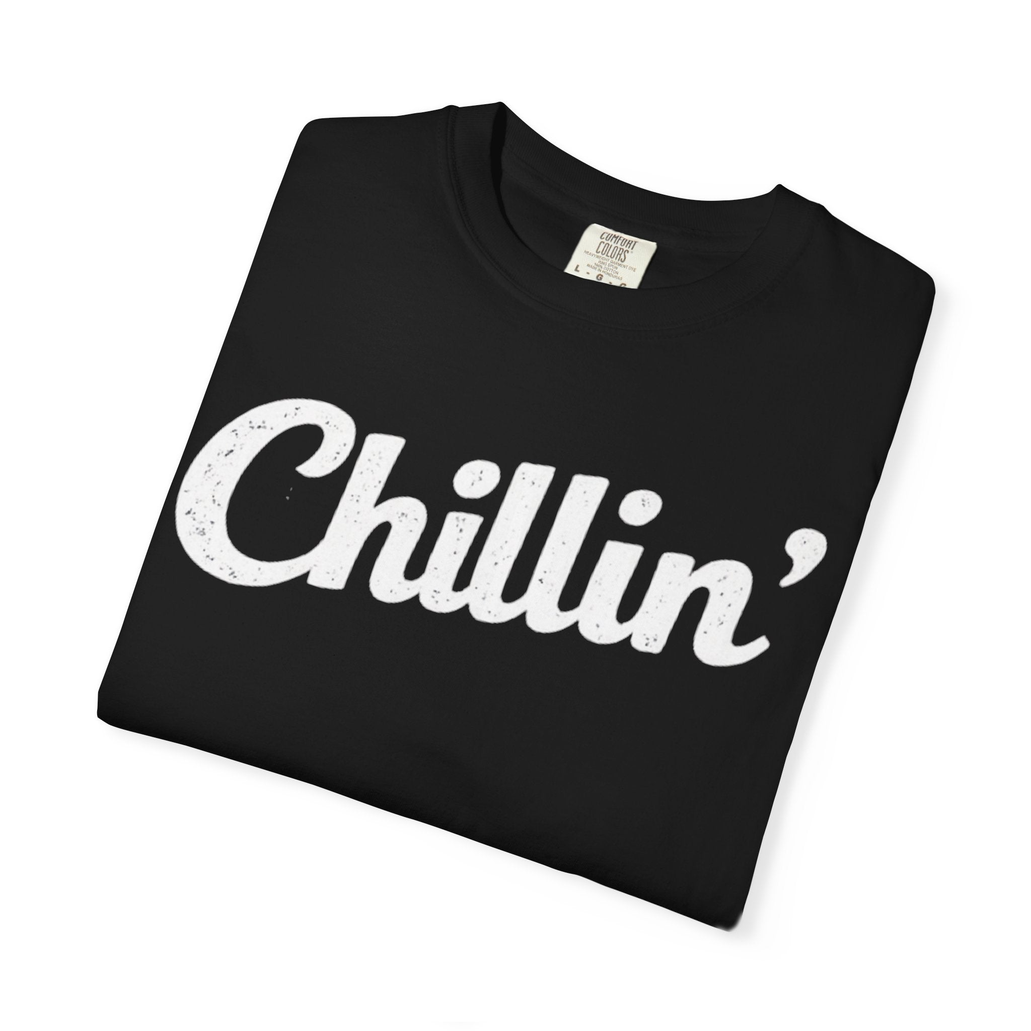 BubbaChubbs Chillin’ White Lettering Tee - BubbaChubbs Brand