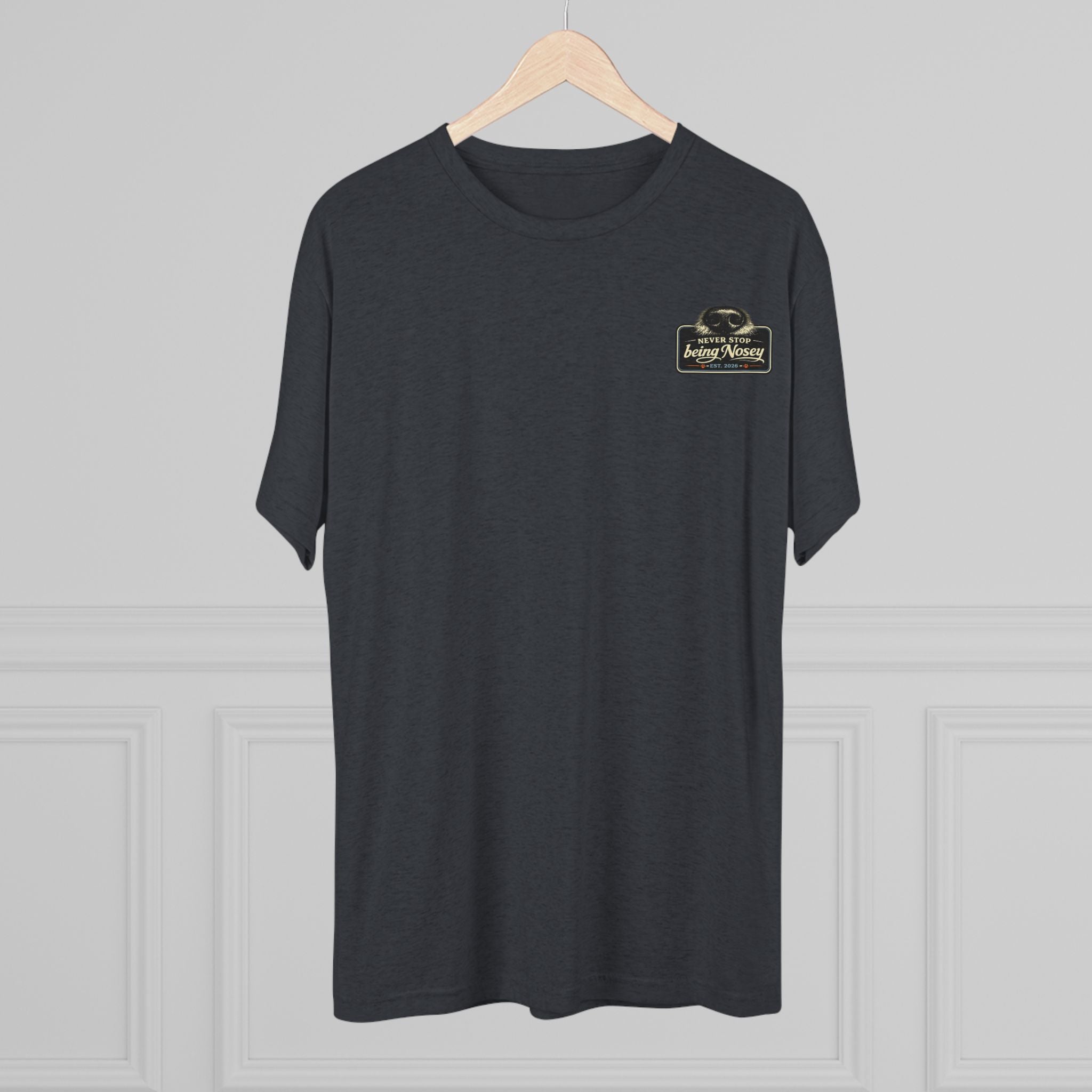 BubbaChubbs Never Being Nosey Minimalist Logo Tee — Adventure Outdoor Crew Shirt - BubbaChubbs Brand