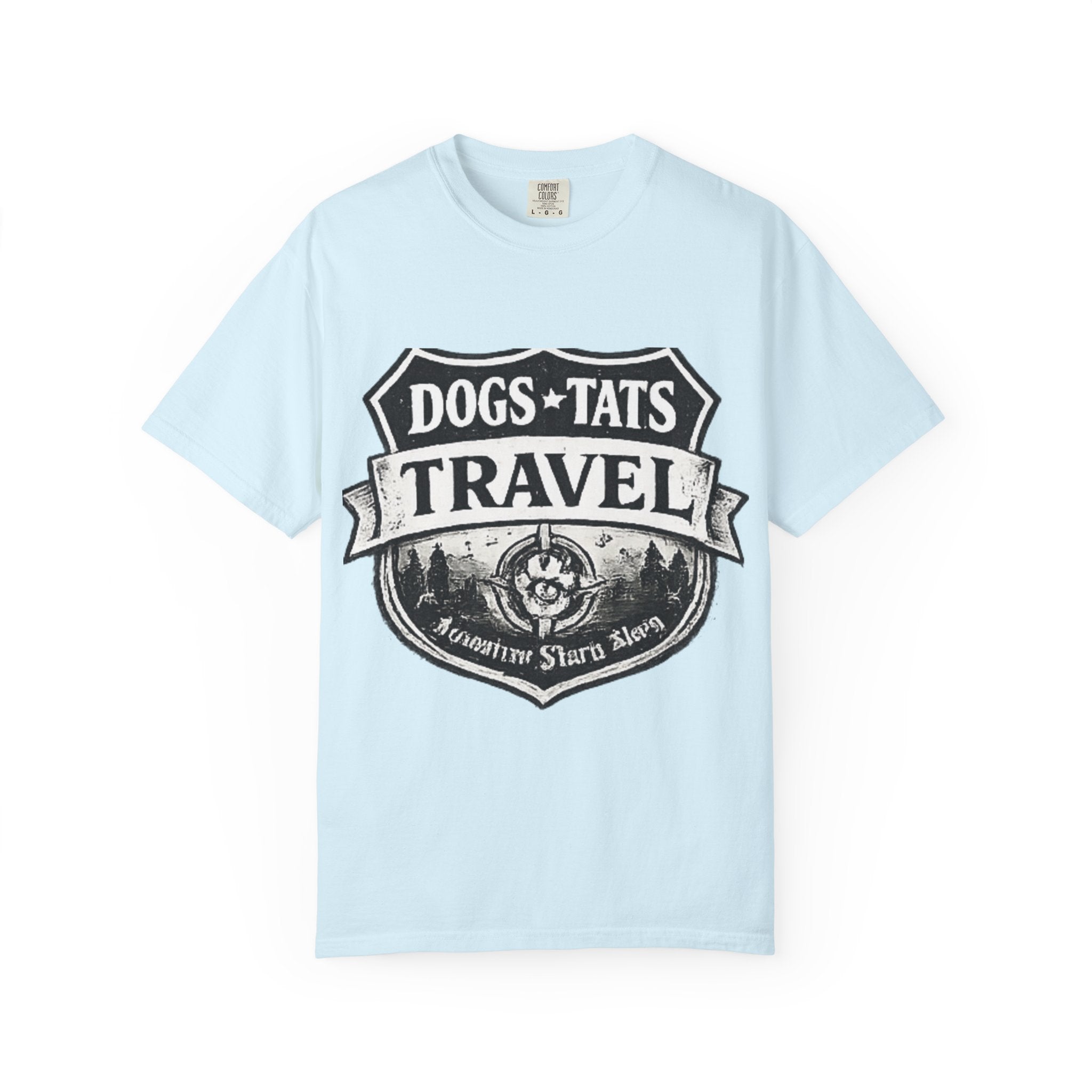 BubbaChubbs Dogs Tats Travel Simple Tee - BubbaChubbs Brand