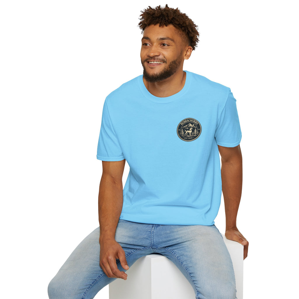 BubbaChubbs Himself Chest Full Small Logo Short-Sleeve Tee - BubbaChubbs Brand