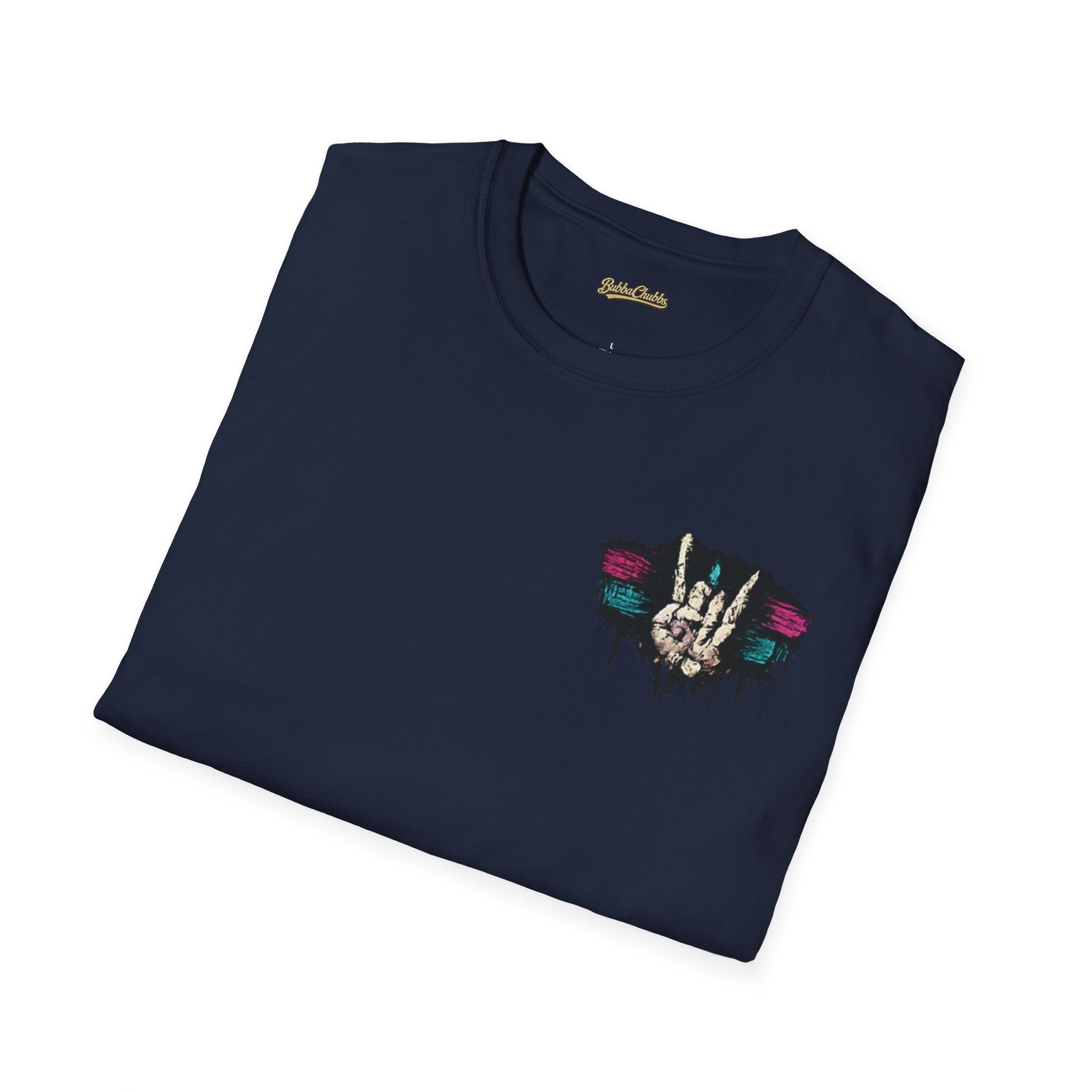 BubbaChubbs Skull Fingers Peace Tee - BubbaChubbs Brand