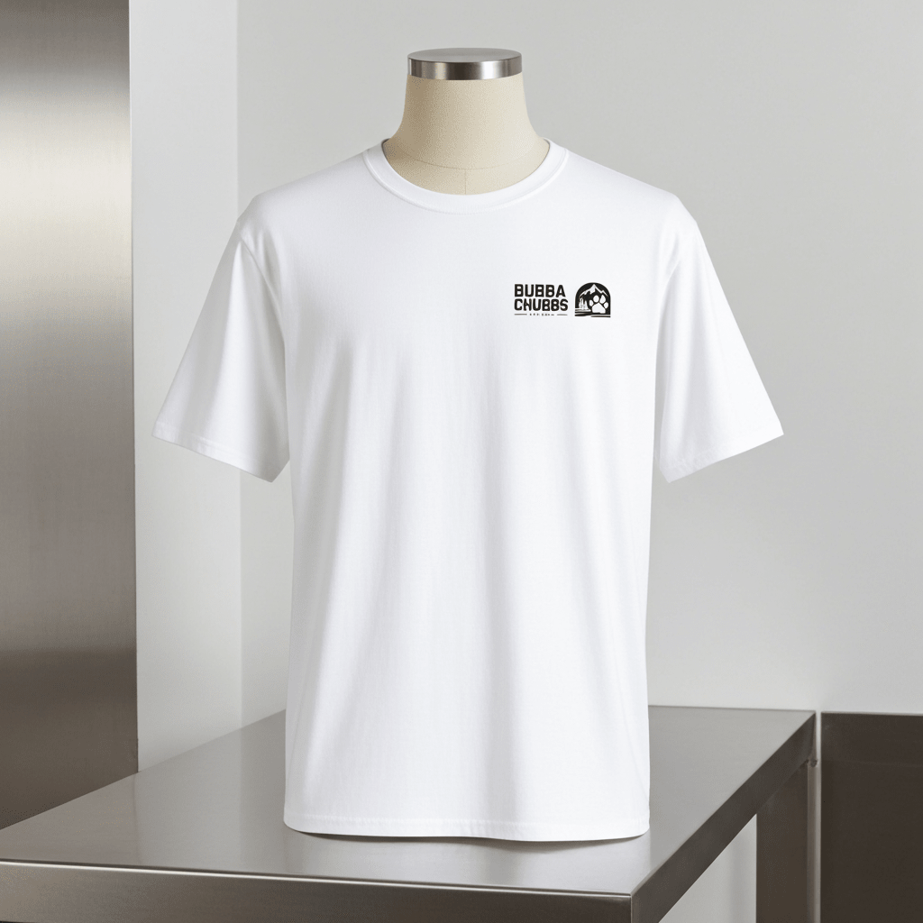 BubbaChubbs Updated Modern Logo Transparent Short-Sleeve Tee - BubbaChubbs Brand
